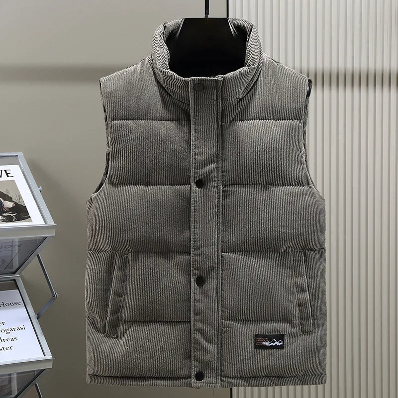 Alpine Ribbed Puffer Vest - Image 2