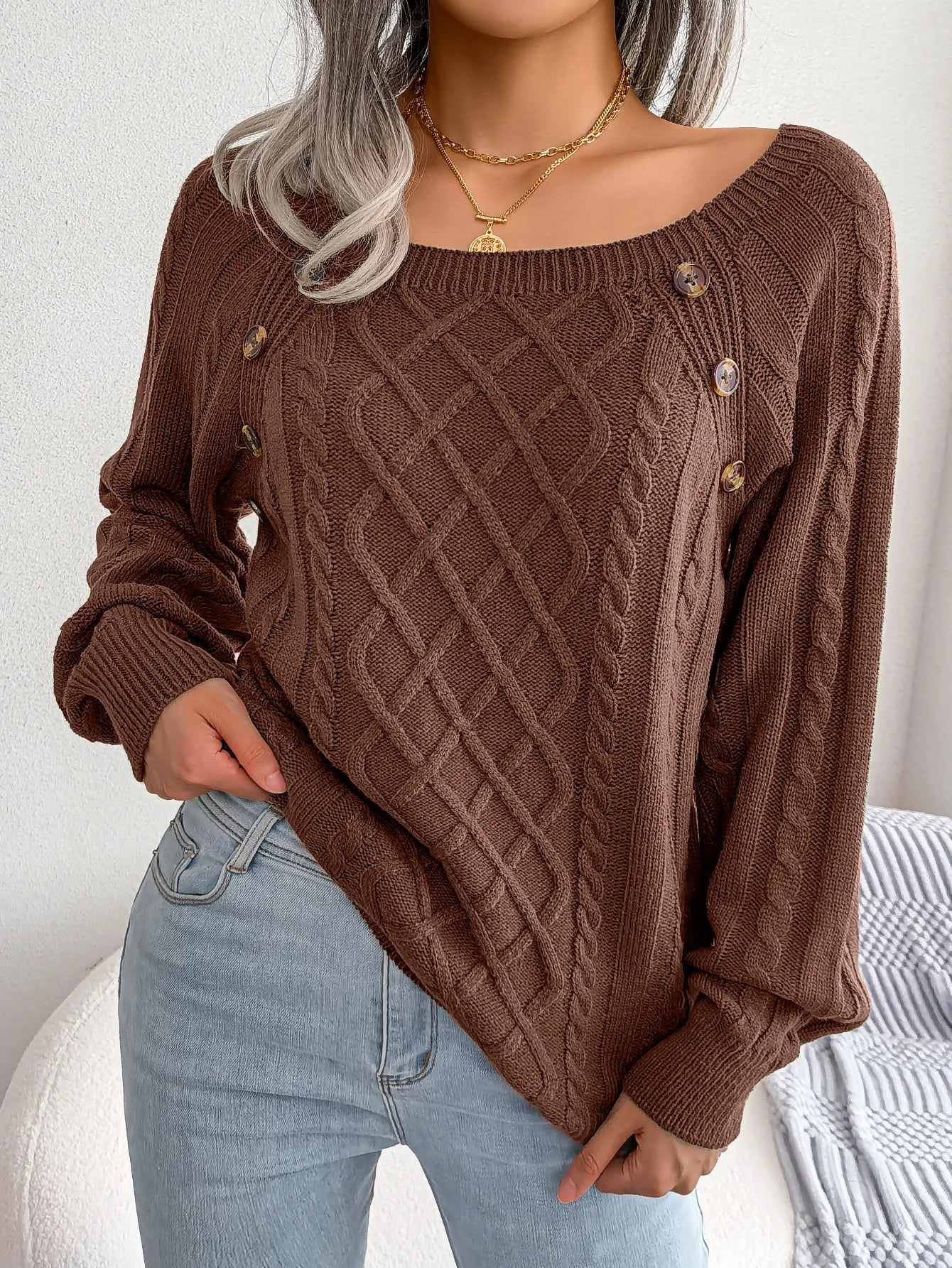Bellamy Diamond Knit Pullover - Image 4
