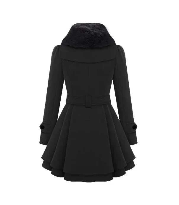 Maison Layered Hem Overcoat - Image 3