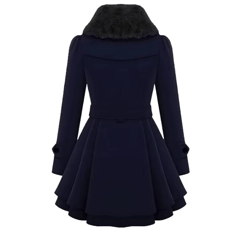 Maison Layered Hem Overcoat - Image 4