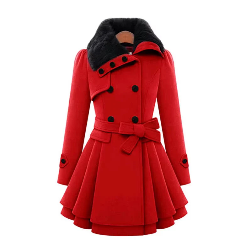 Maison Layered Hem Overcoat - Image 8