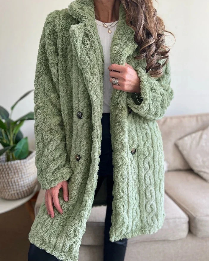 Manhattan Cable Knit Overcoat - Image 5