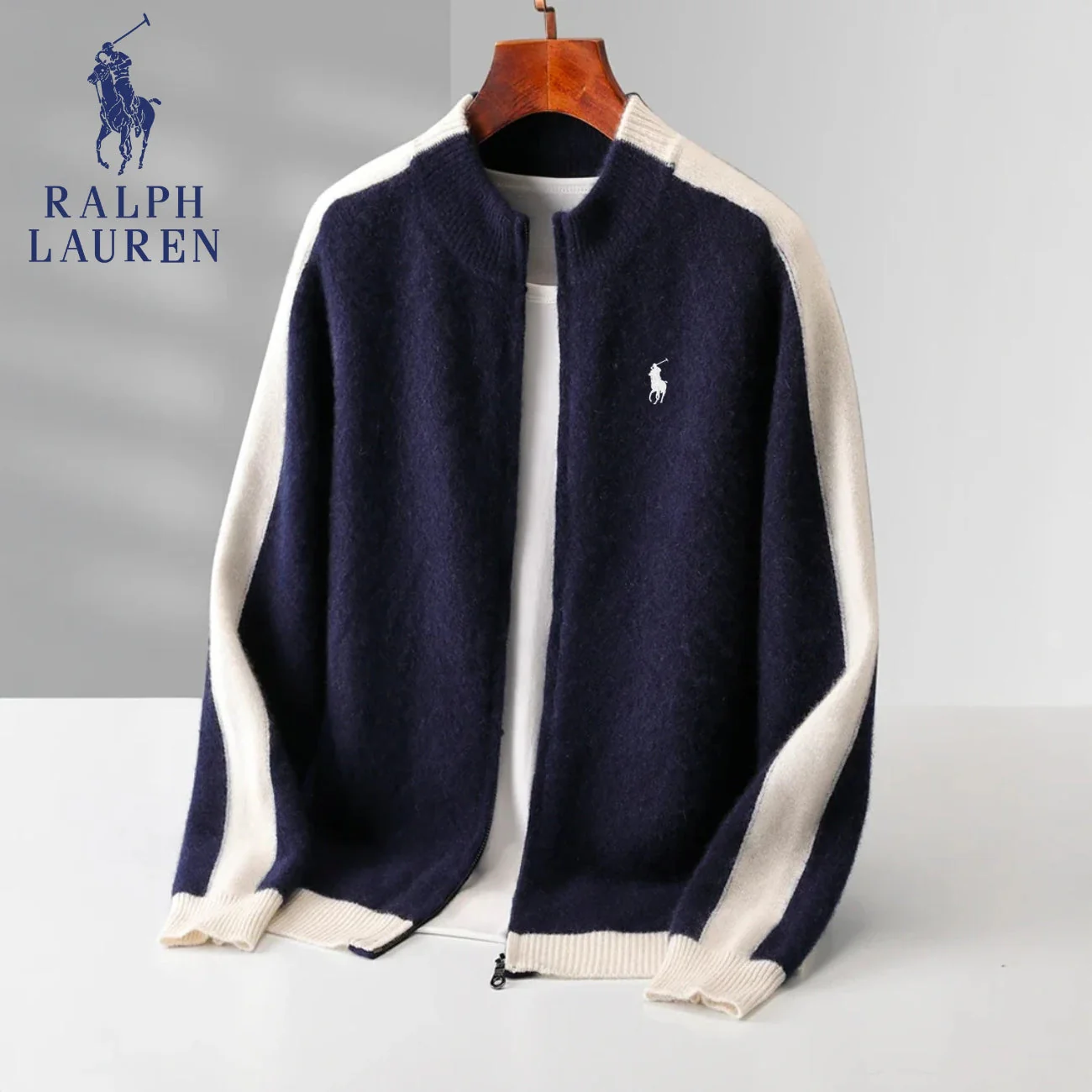 "100% Cashmere" Zip Cardigan || CLEARANCE SALE - Image 2