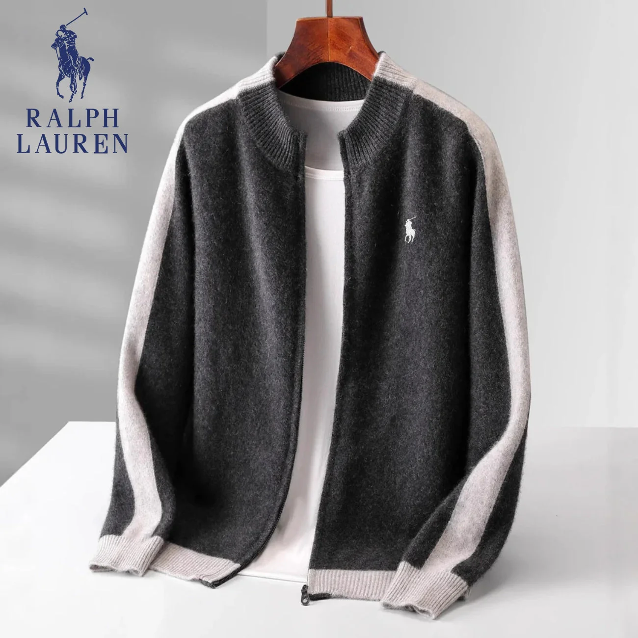 "100% Cashmere" Zip Cardigan || CLEARANCE SALE - Image 3