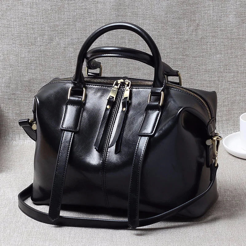 The Elegance Genuine Leather Handbag - Image 4