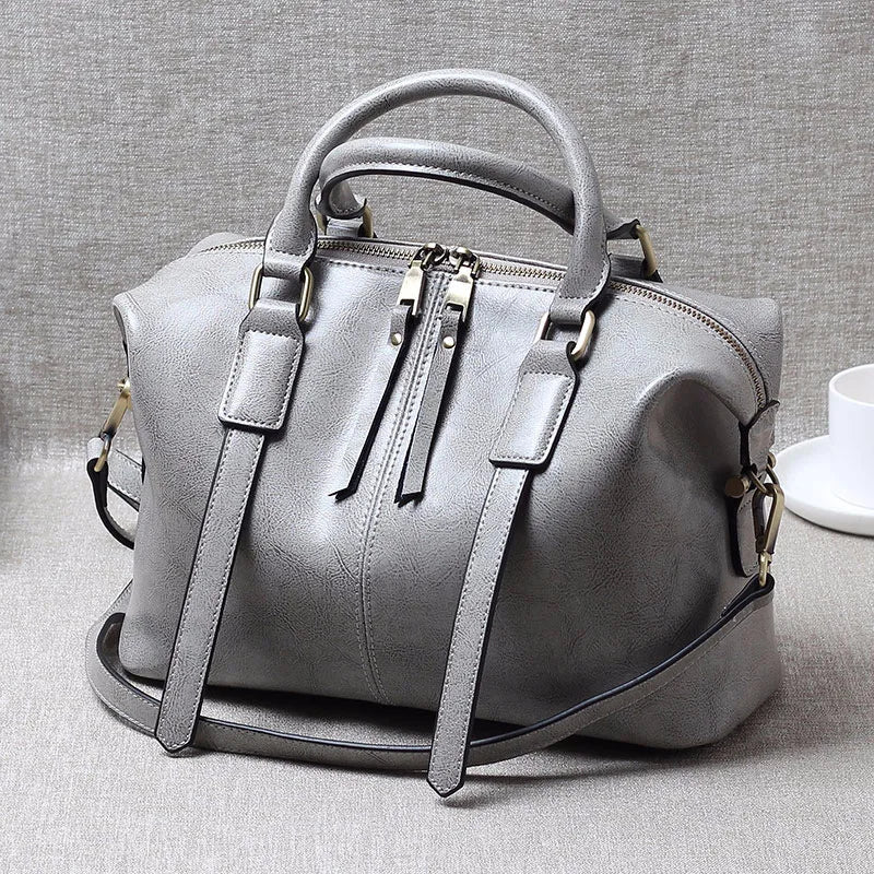 The Elegance Genuine Leather Handbag - Image 5