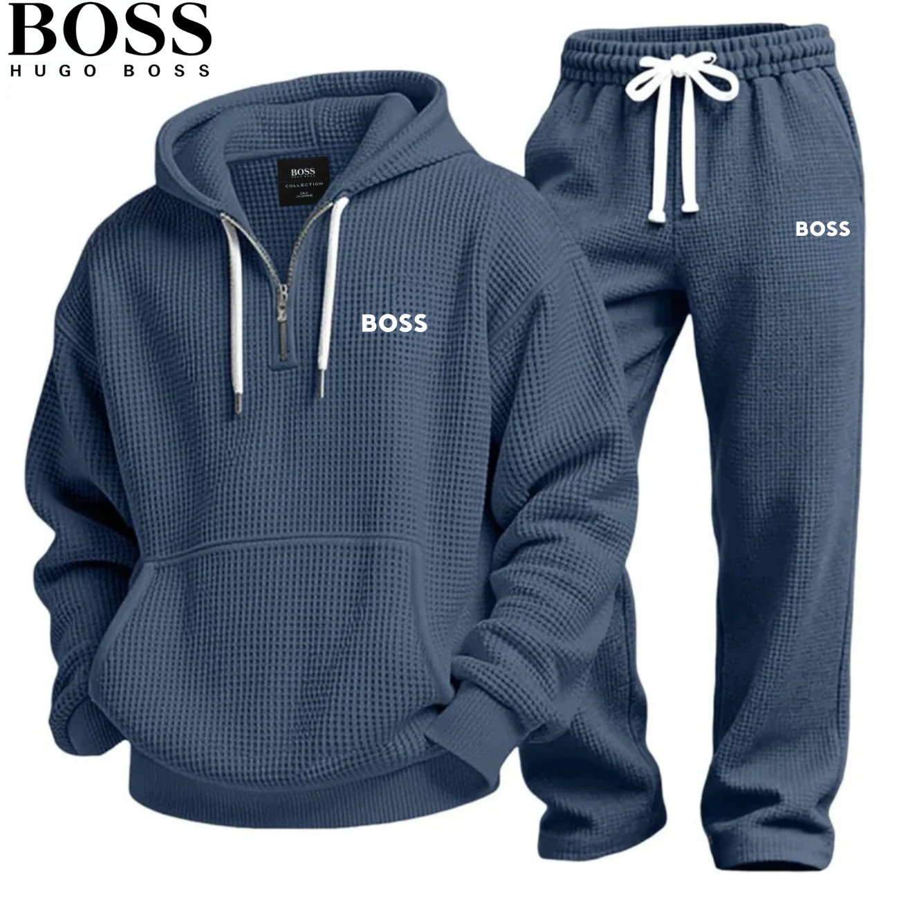 2026 Casual Waffle Textured Tracksuit || CLEARANCE PRICE - Image 7