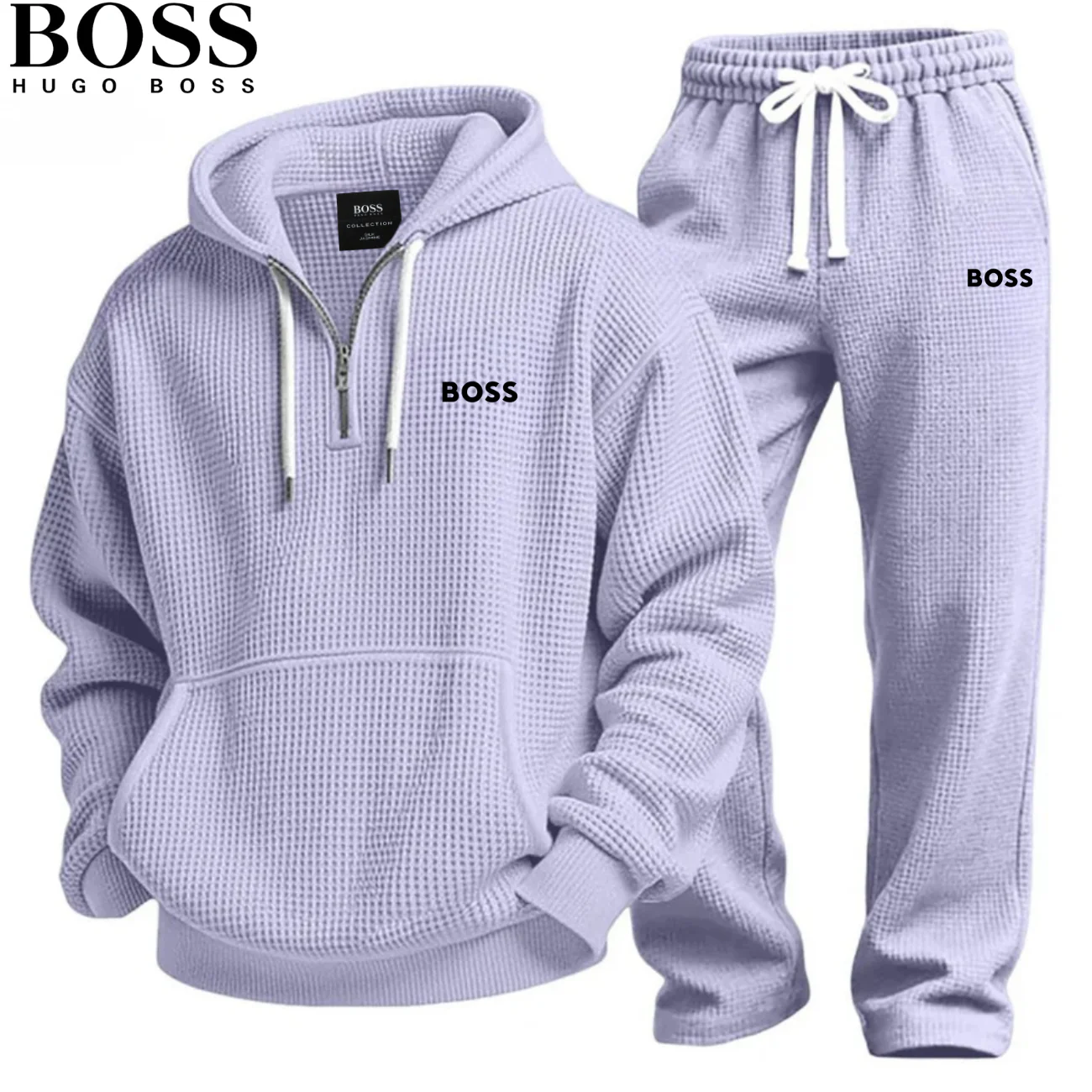 2026 Casual Waffle Textured Tracksuit || CLEARANCE PRICE - Image 9