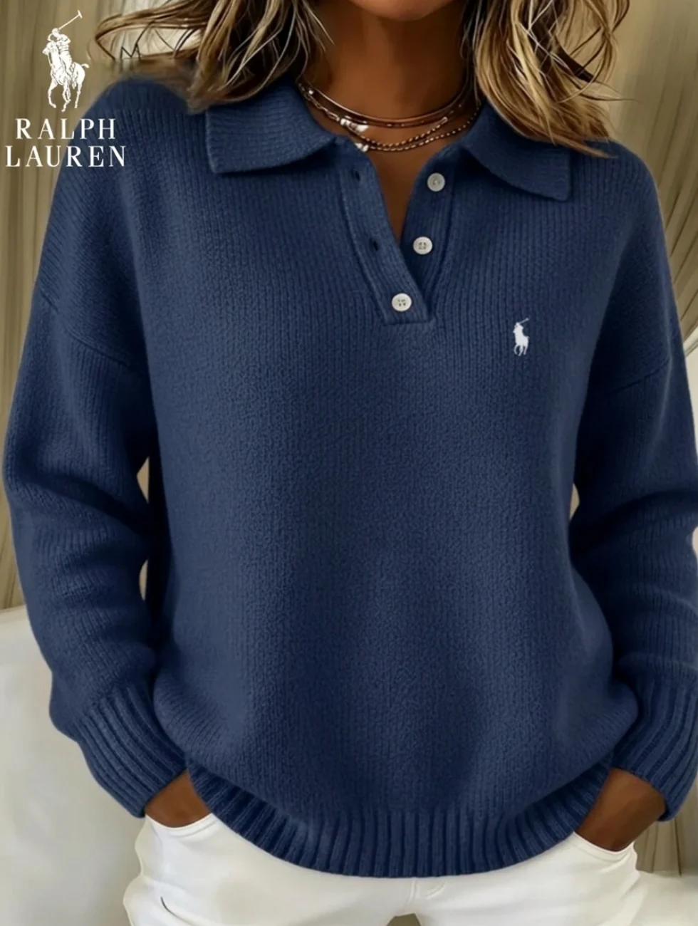 2026 Classic Knit Polo Sweater || Clearance Sale - Image 4