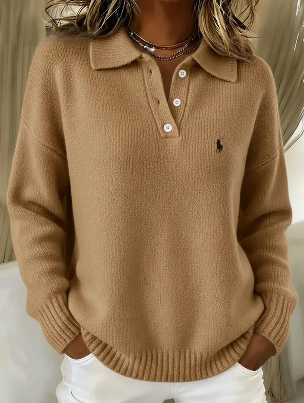 2026 Classic Knit Polo Sweater || Clearance Sale - Image 3