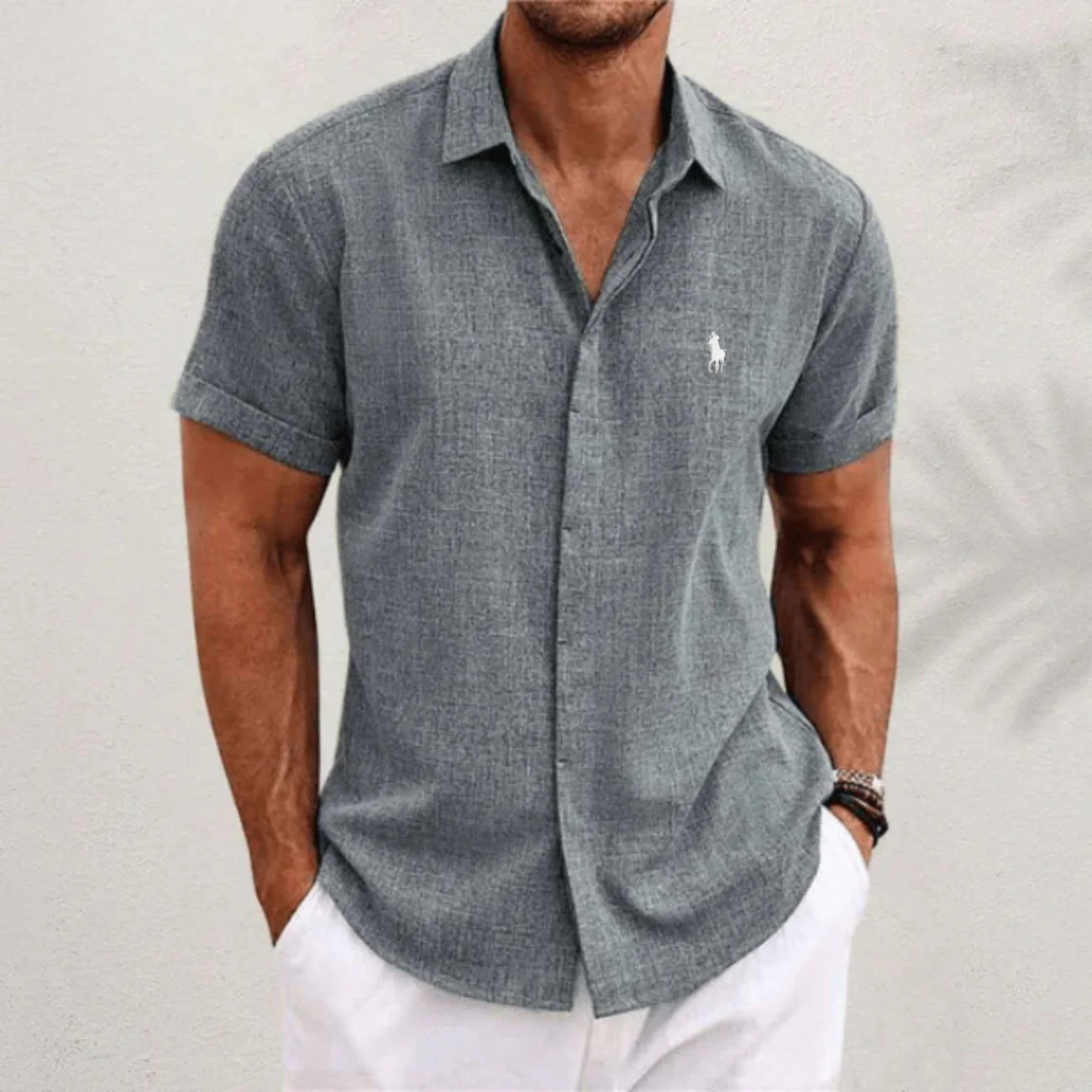 2026 Classic Linen Blend Short Sleeve Shirt - Clearance Sale - Image 6