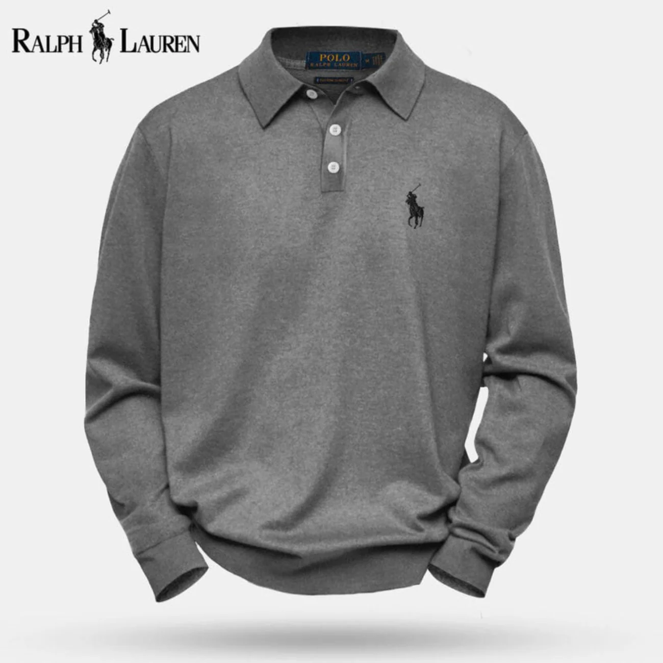 2026 Classic Long Sleeve Polo Knit || Clearance Sale - Image 3