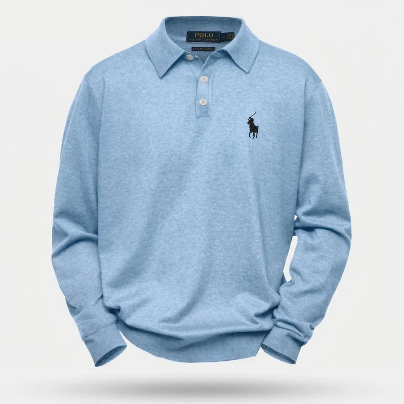 2026 Classic Long Sleeve Polo Knit - Clearance Sale - Image 2