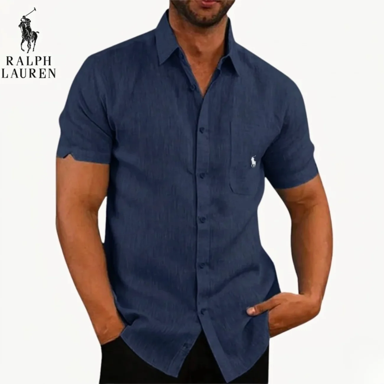 2026 Classic Short Sleeve Linen Shirt || Clearance Sale - Image 5