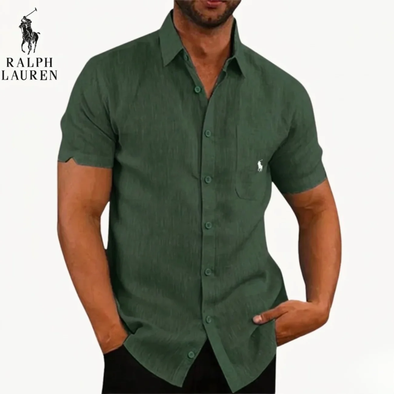 2026 Classic Short Sleeve Linen Shirt || Clearance Sale - Image 7