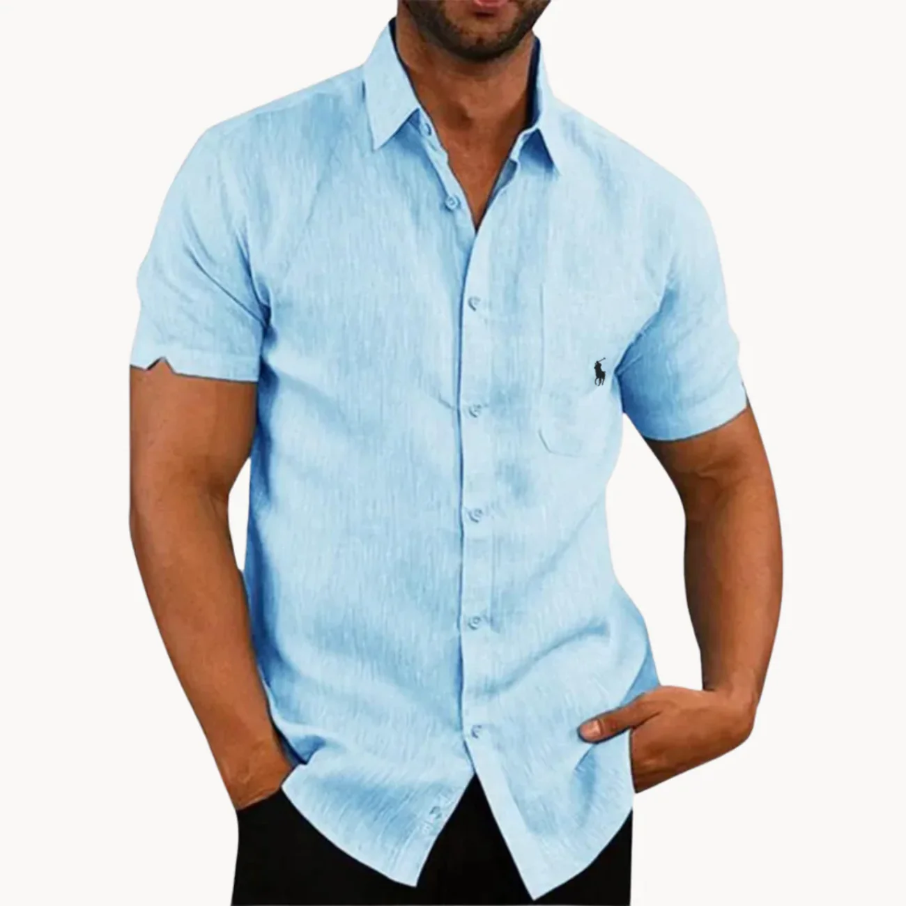 2026 Classic Short Sleeve Linen Shirt - Clearance Sale - Image 3