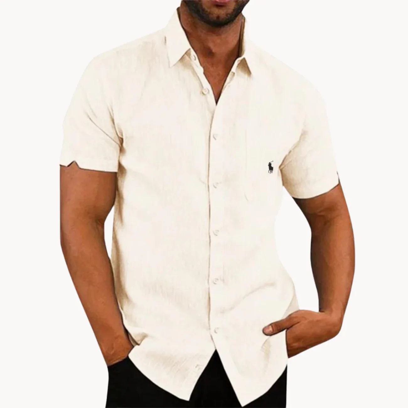 2026 Classic Short Sleeve Linen Shirt - Clearance Sale - Image 4