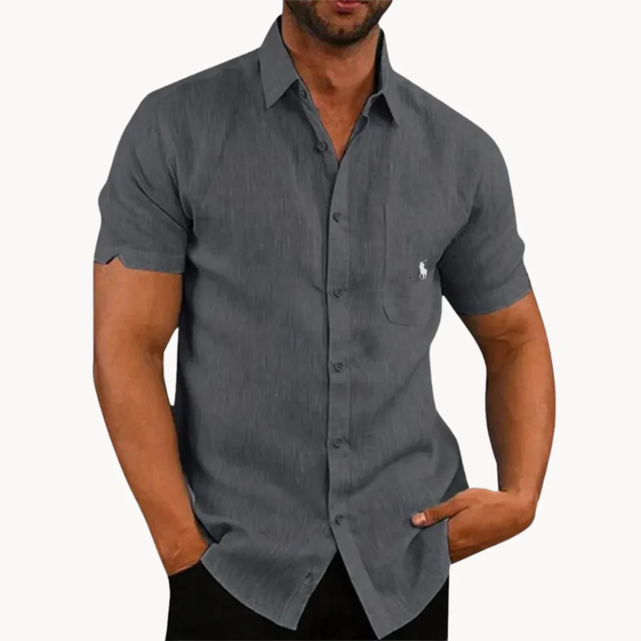 2026 Classic Short Sleeve Linen Shirt - Clearance Sale - Image 6