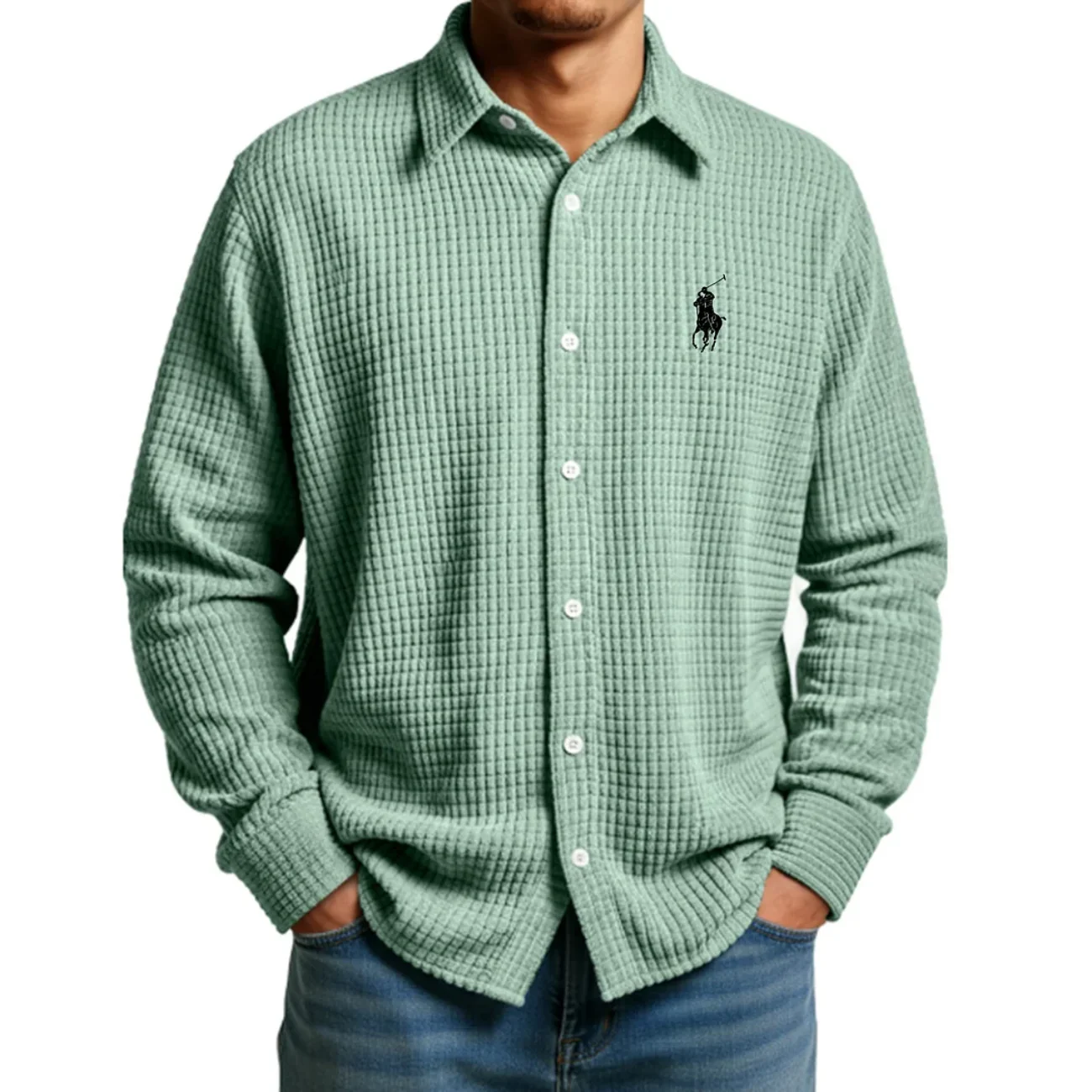 2026 Comfort Waffle Weave Shirt - Clearance Sale - Image 5