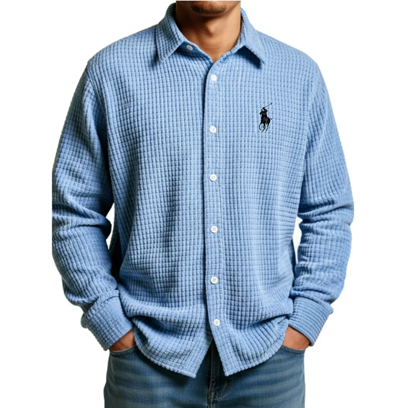 2026 Comfort Waffle Weave Shirt - Clearance Sale - Image 6