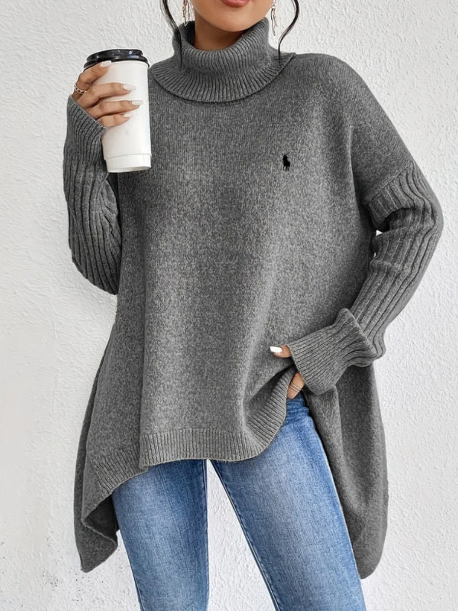 2026 Elegant Oversized Turtleneck Knit Sweater - Clearance Sale - Image 2