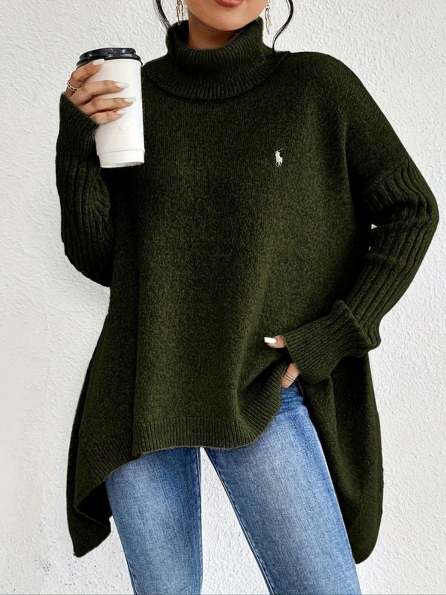2026 Elegant Oversized Turtleneck Knit Sweater - Clearance Sale - Image 4