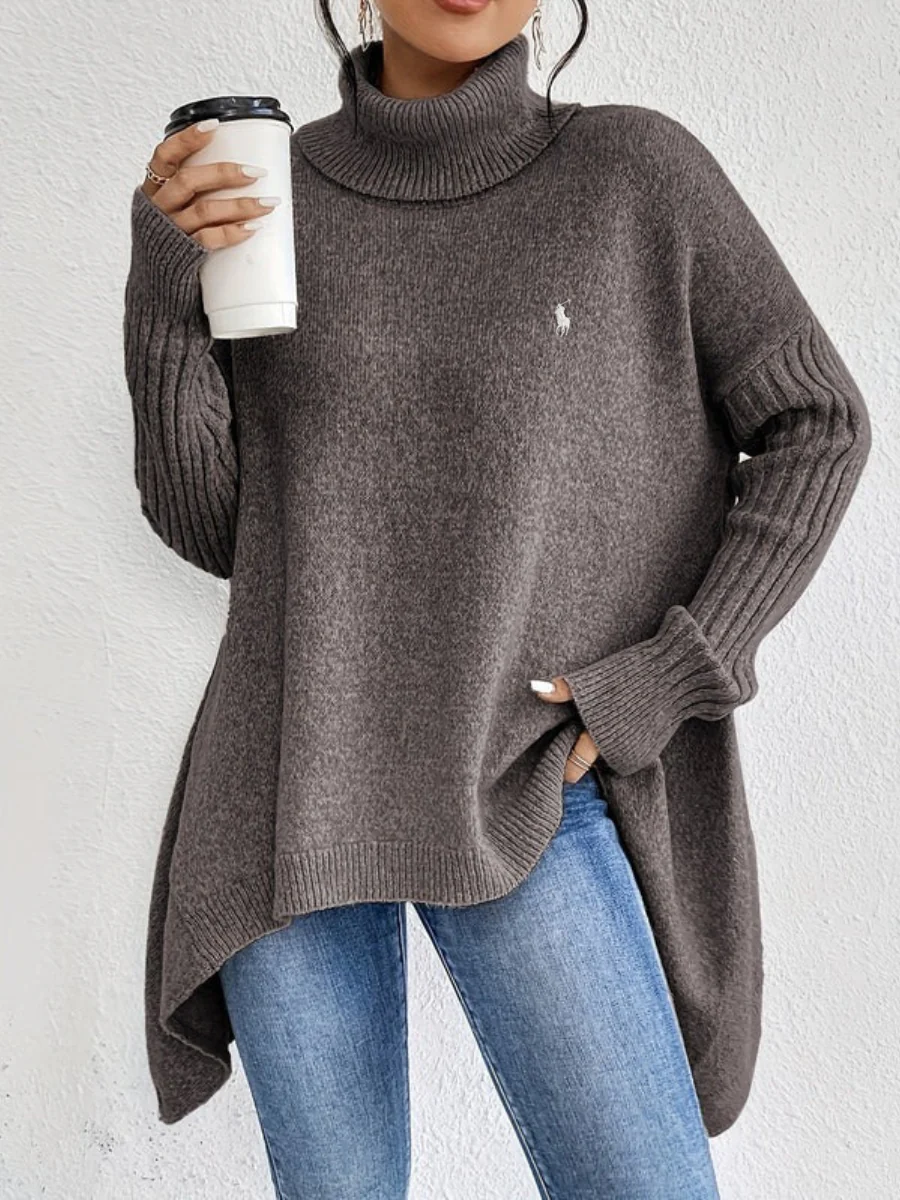 2026 Elegant Oversized Turtleneck Knit Sweater - Clearance Sale - Image 5