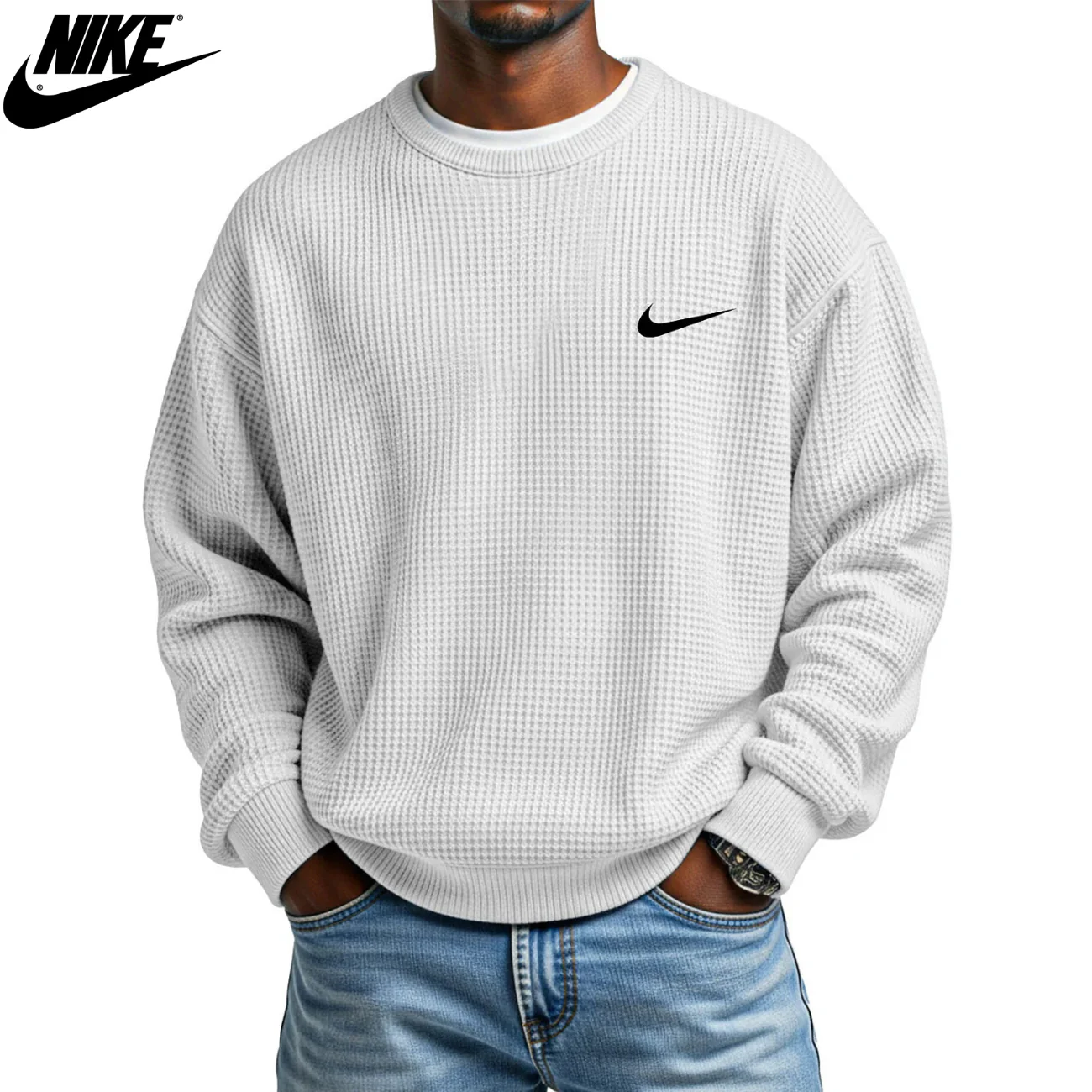 2026 Knit Crewneck Sweatshirt - Clearance Sale - Image 2