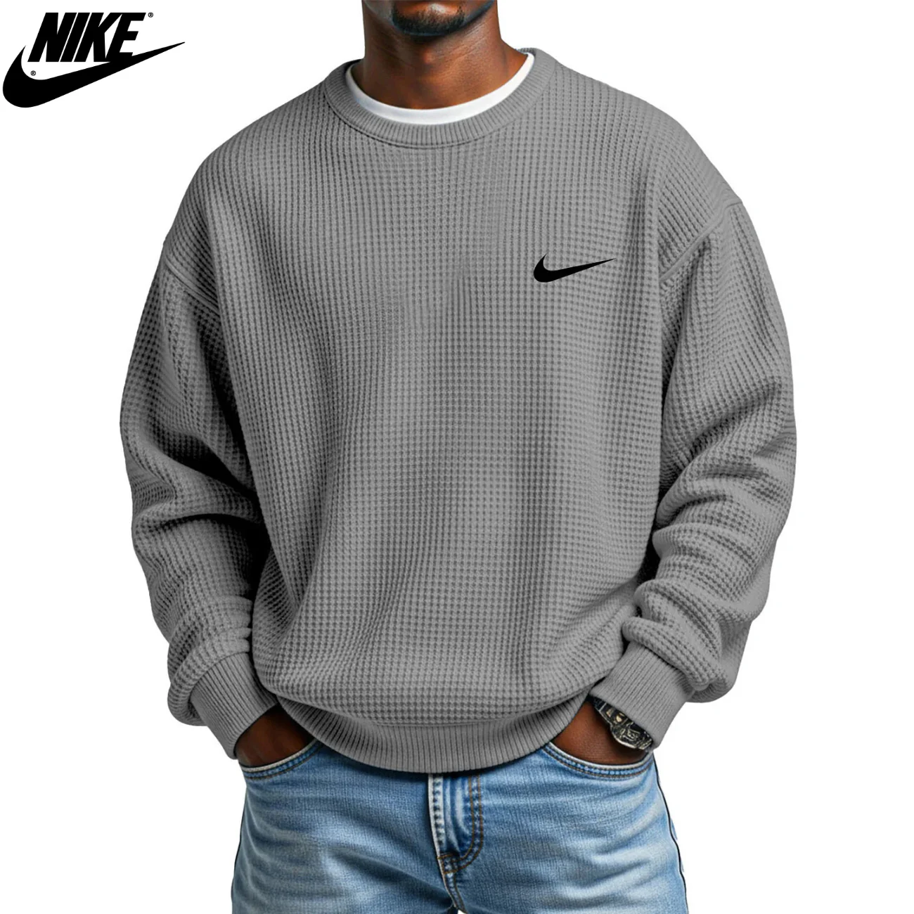 2026 Knit Crewneck Sweatshirt - Clearance Sale - Image 3