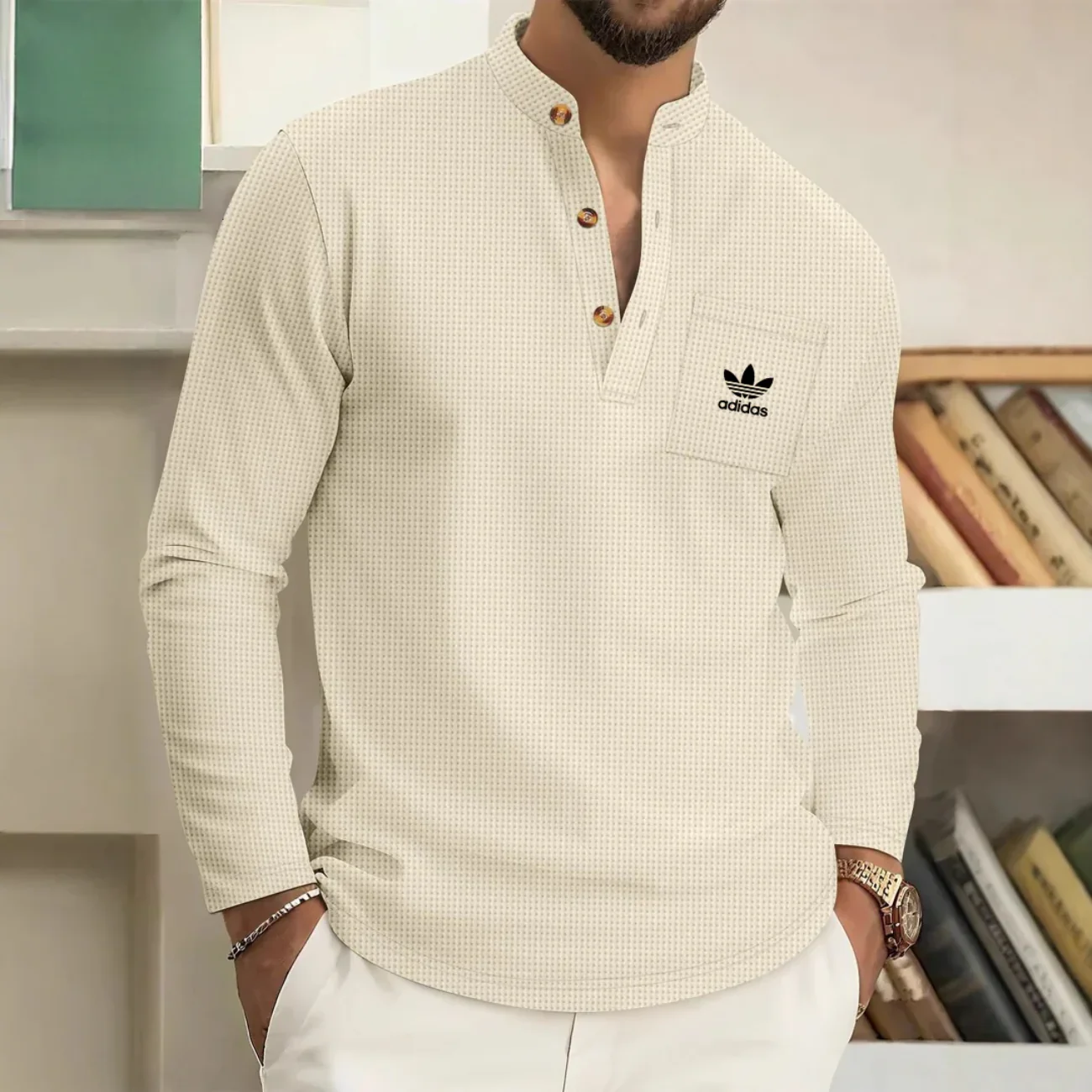 2026 Long Sleeve Henley Shirt - Limited Edition - Image 2