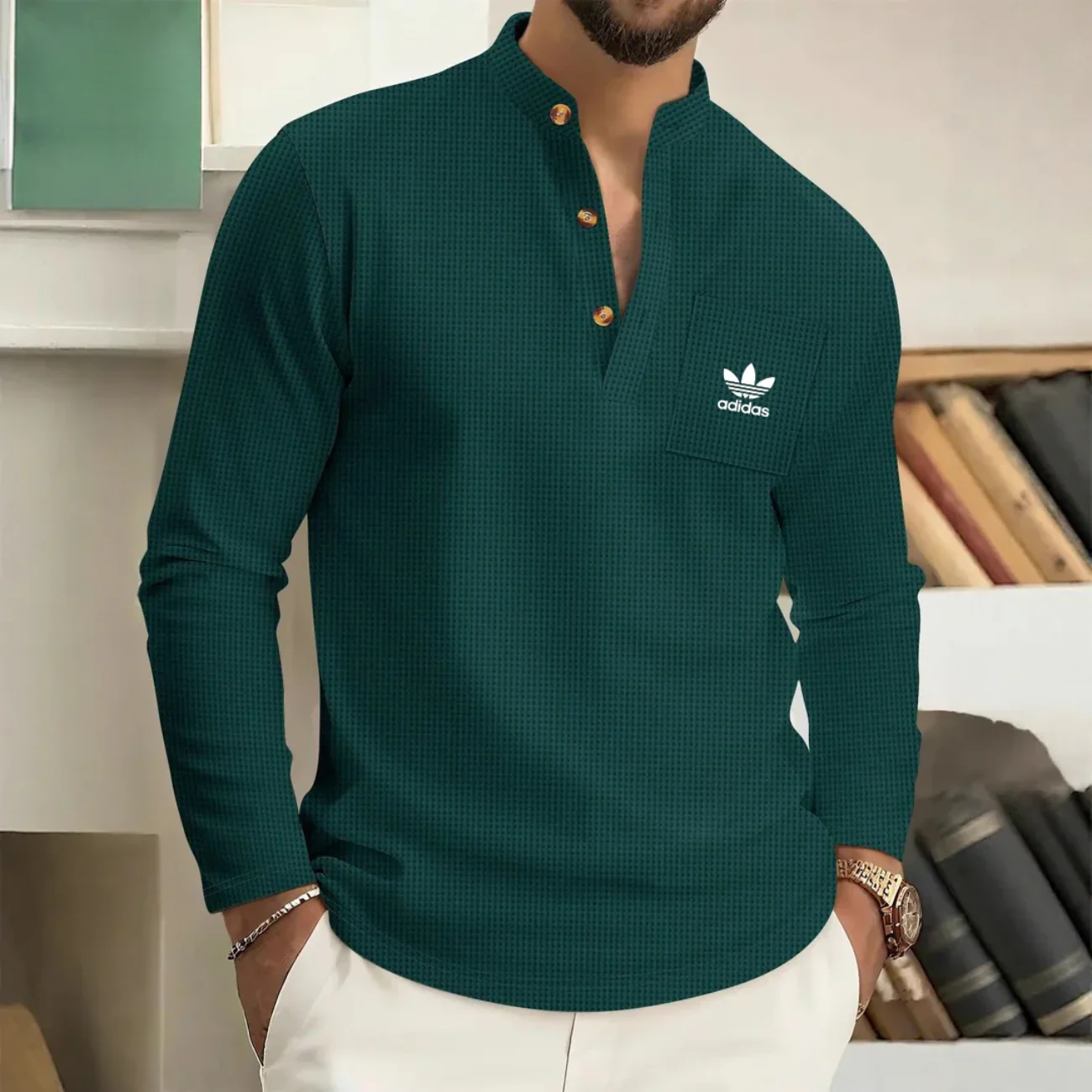 2026 Long Sleeve Henley Shirt - Limited Edition - Image 3