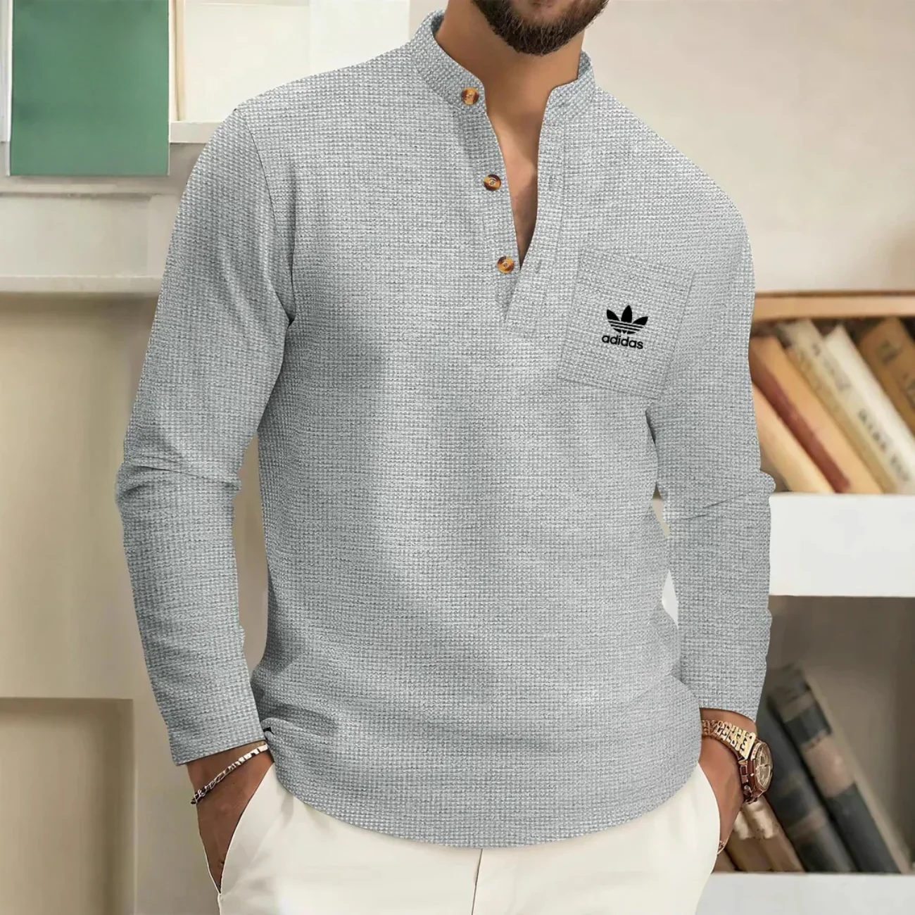 2026 Long Sleeve Henley Shirt - Limited Edition - Image 4