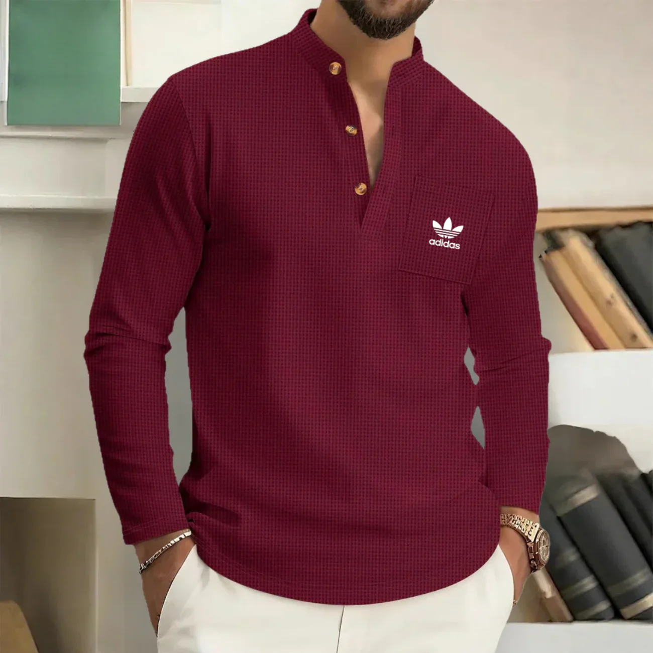 2026 Long Sleeve Henley Shirt - Limited Edition - Image 5
