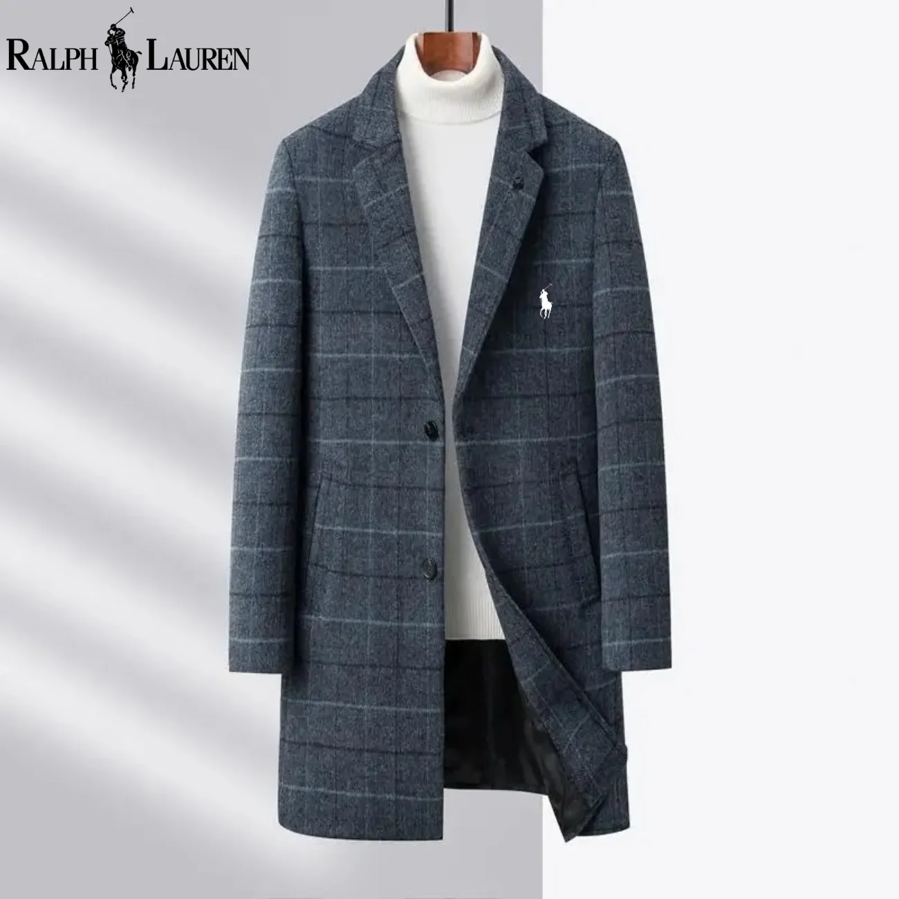 2026 Men’s Classic Plaid Long Coat || Clearance Sale - Image 2