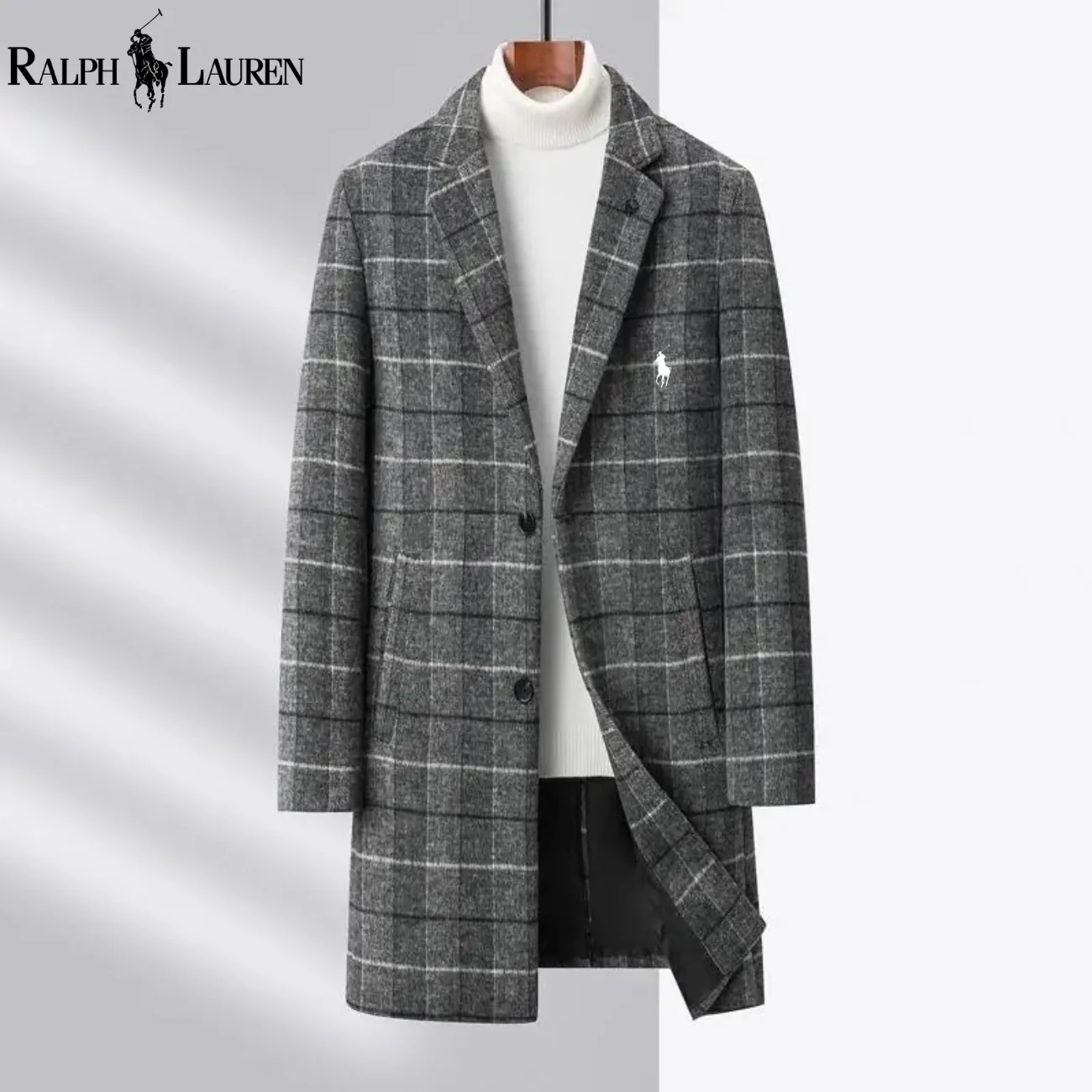 2026 Men’s Classic Plaid Long Coat || Clearance Sale - Image 3