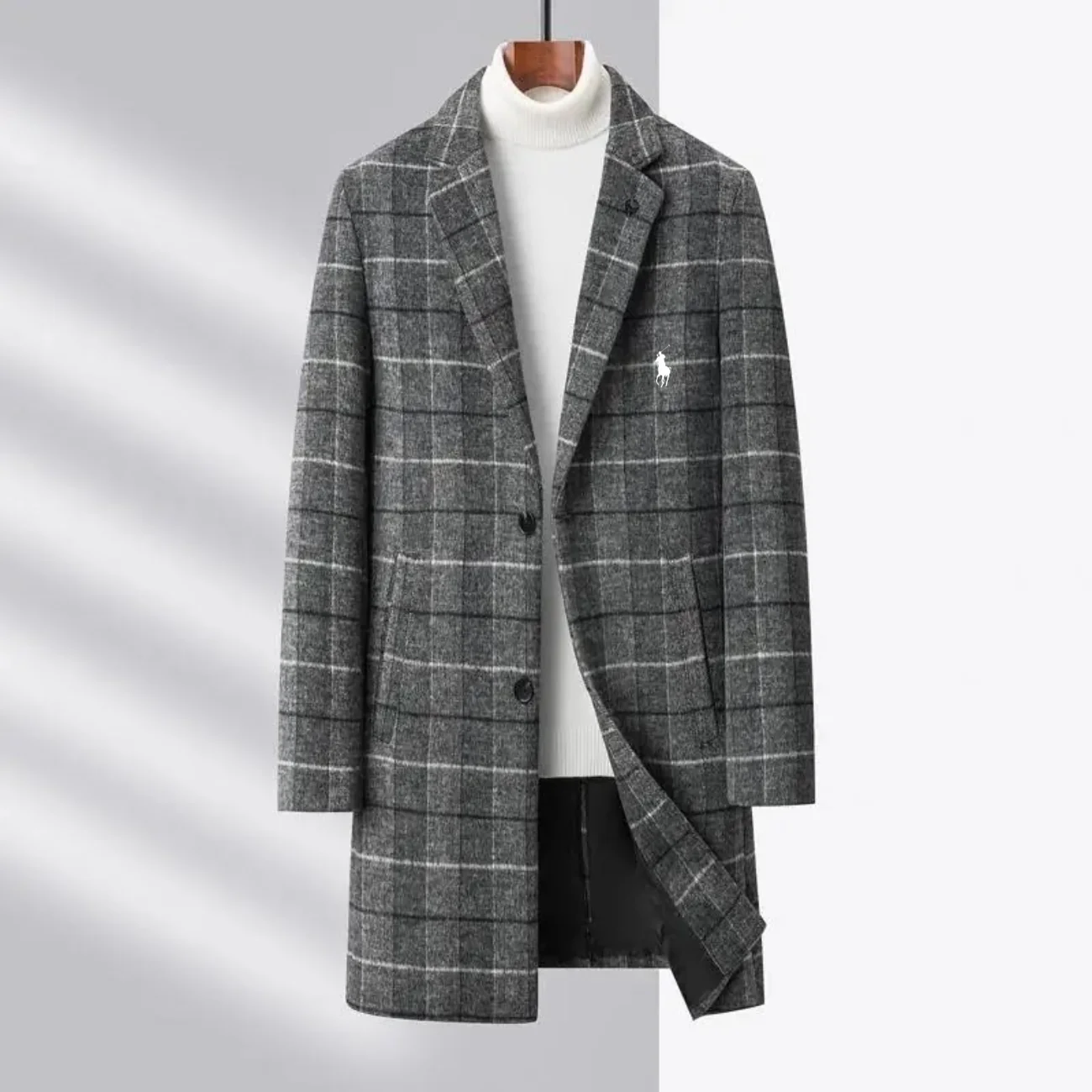 2026 Men’s Classic Plaid Long Coat - Clearance Sale - Image 3