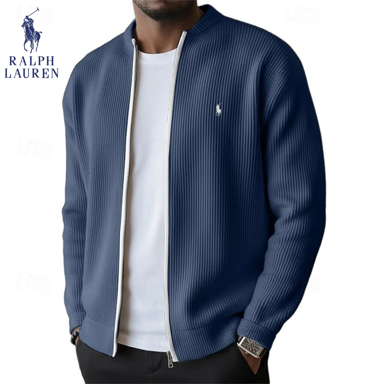 2026 Men's Ribbed Zip-Up Sweater || Clearance Sale - Image 4