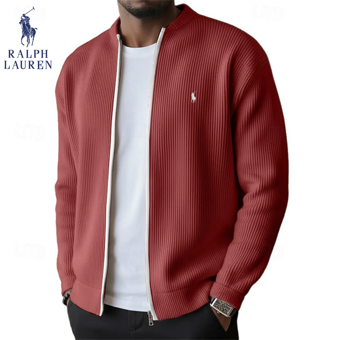 2026 Men's Ribbed Zip-Up Sweater || Clearance Sale - Image 6