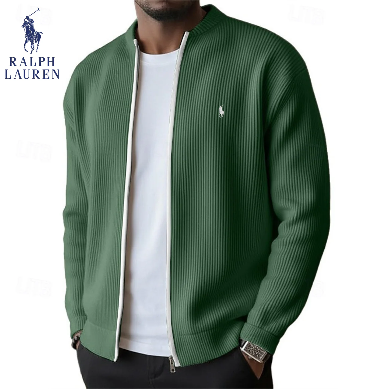2026 Men's Ribbed Zip-Up Sweater || Clearance Sale - Image 7