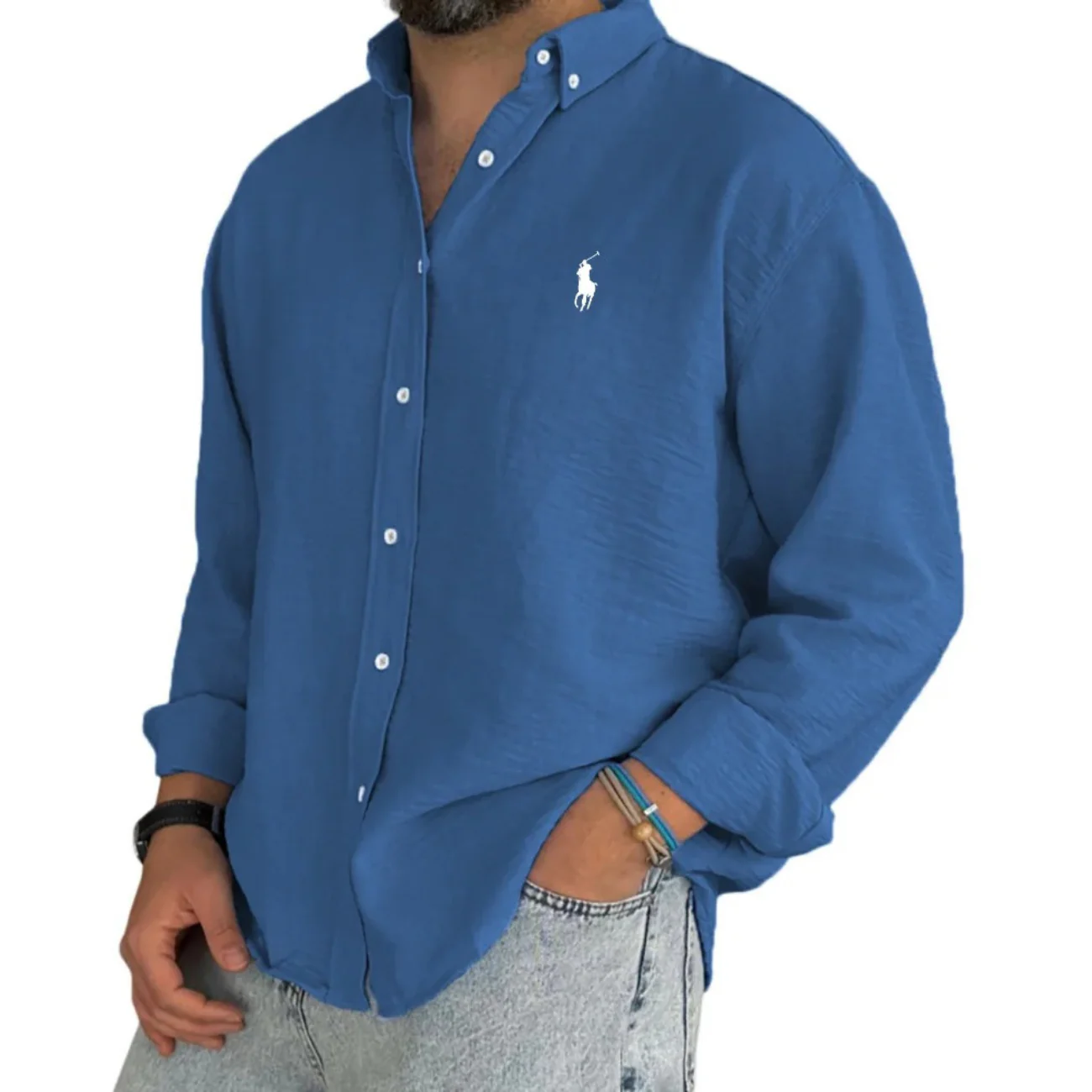 2026 Minimal Textured Button Shirt - Clearance Sale - Image 2