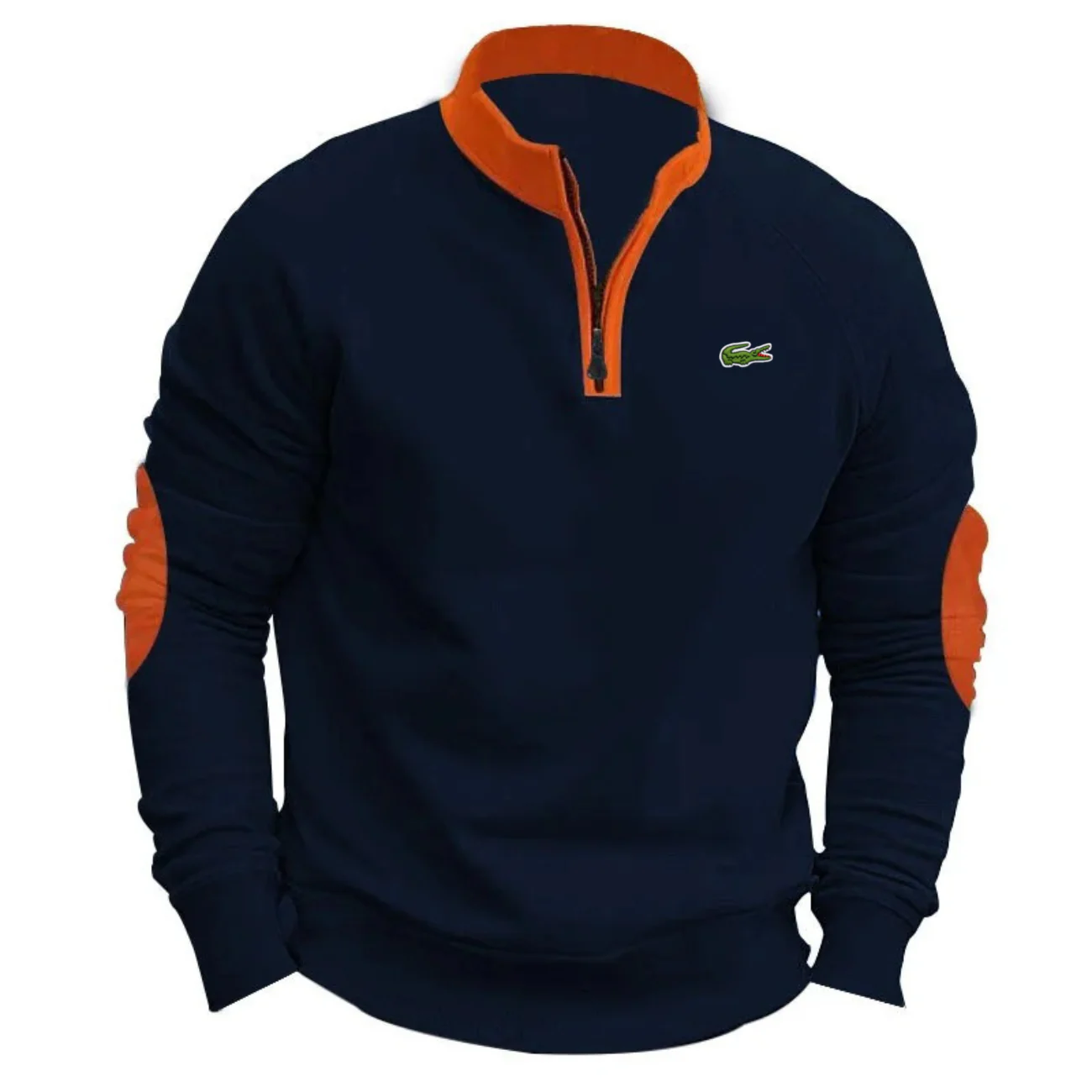 2026 Modern Contrast Half-Zip Sweatshirt - Clearance Sale - Image 3