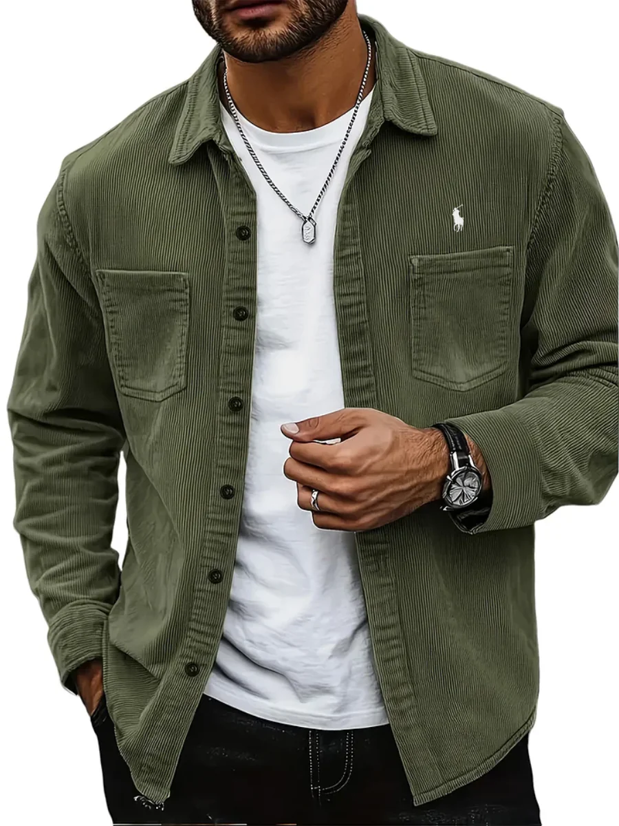2026 Modern Corduroy Overshirt - Clearance Sale - Image 4