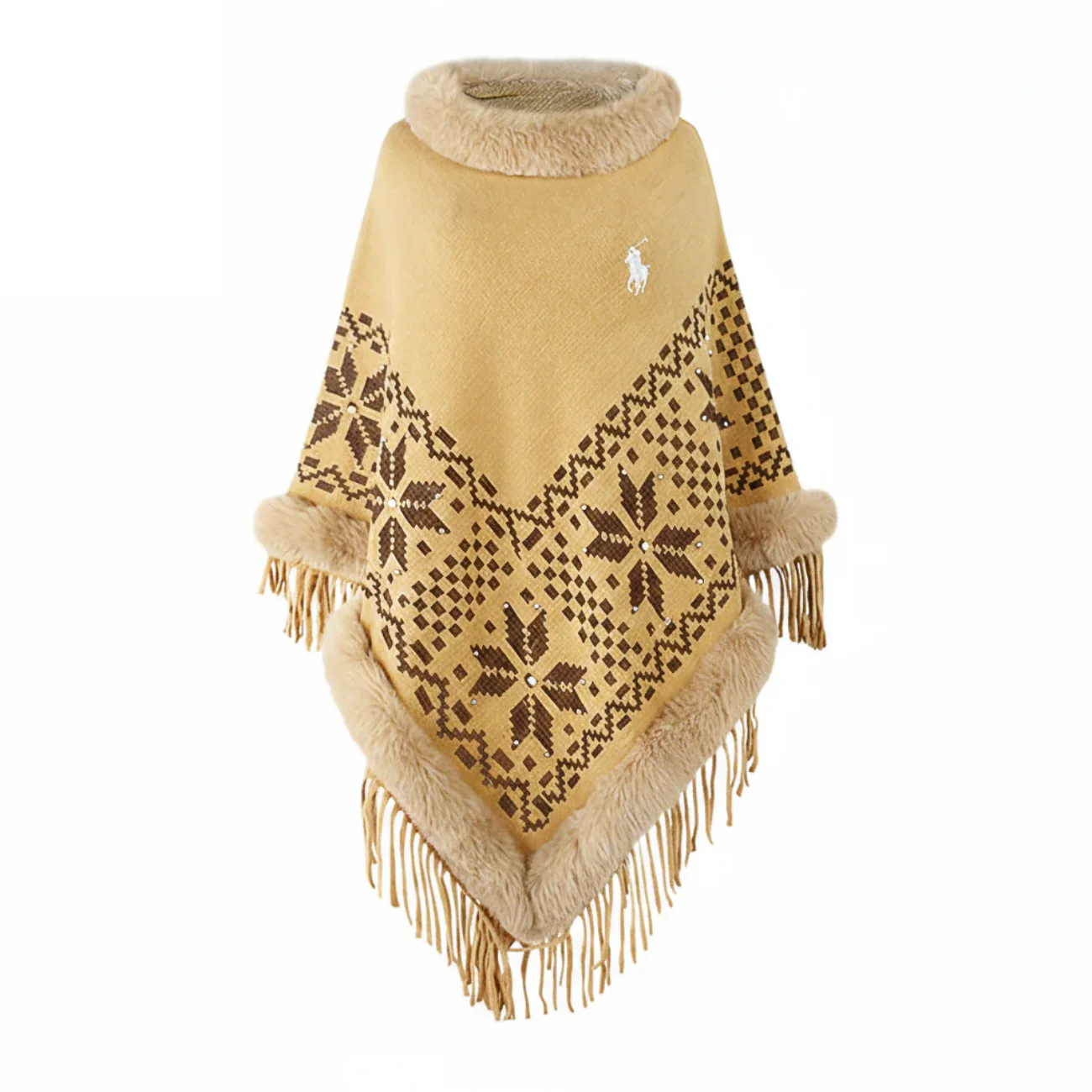 2026 Nordic Luxe Fur Trim Poncho - Limited Edition - Image 4