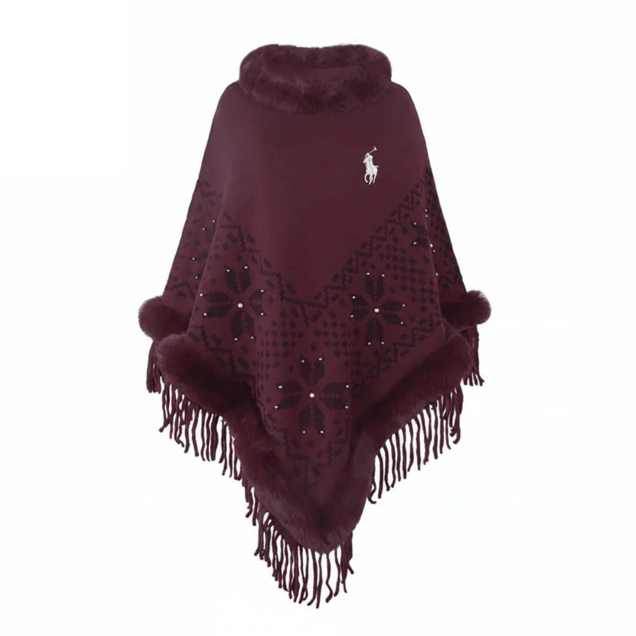 2026 Nordic Luxe Fur Trim Poncho - Limited Edition - Image 5