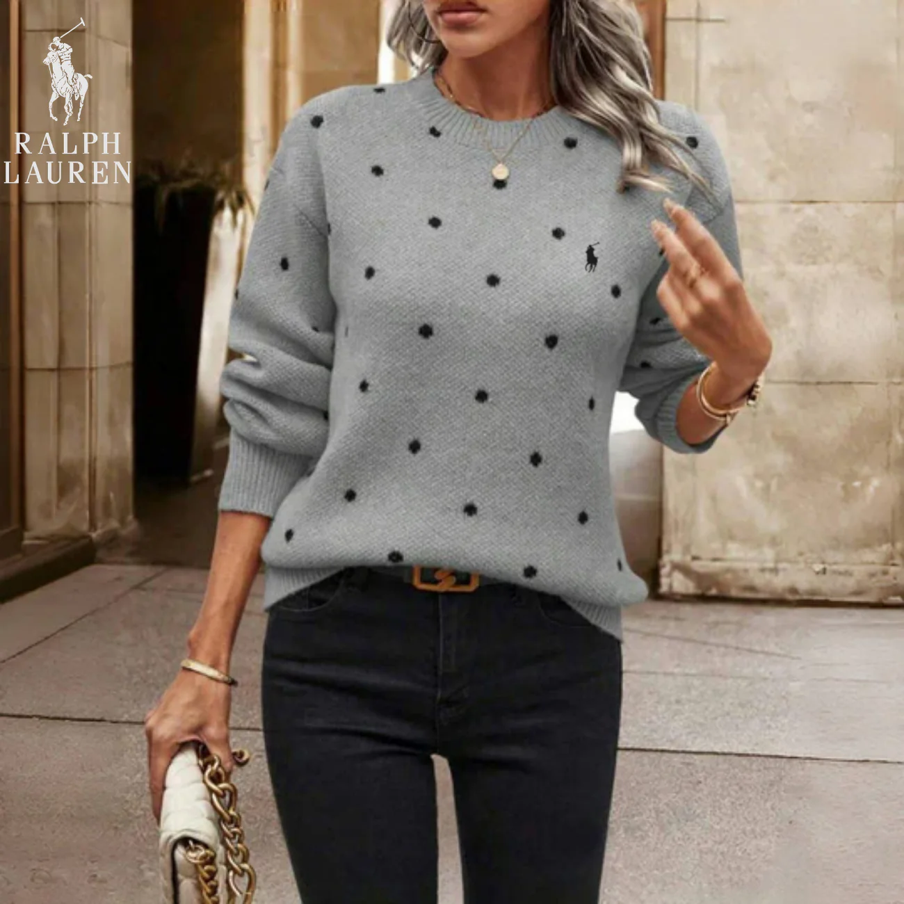 2026 Polka Dot Knit Sweater || Clearance Sale - Image 3