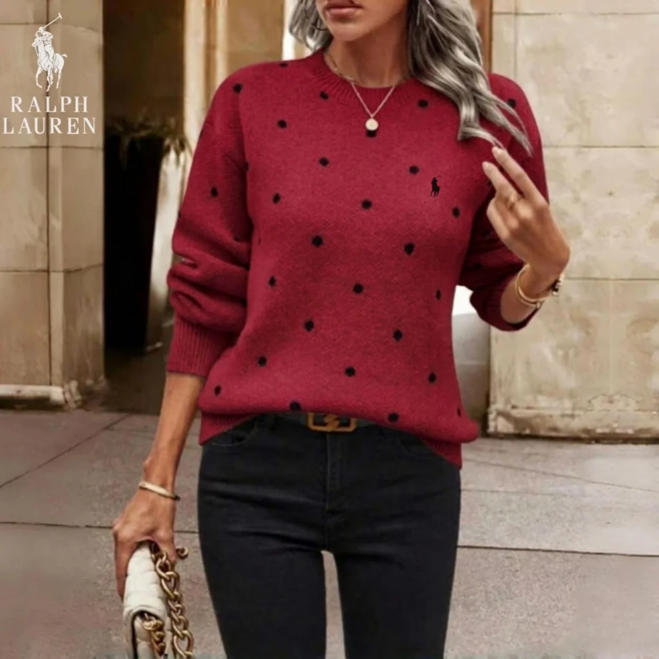 2026 Polka Dot Knit Sweater || Clearance Sale - Image 5