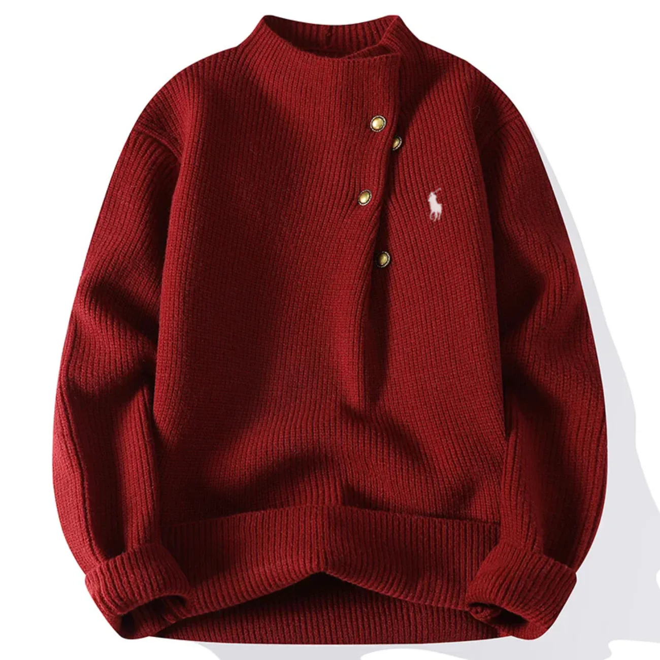 2026 Ribbed Button Knit Sweater - Clearance Sale - Image 3
