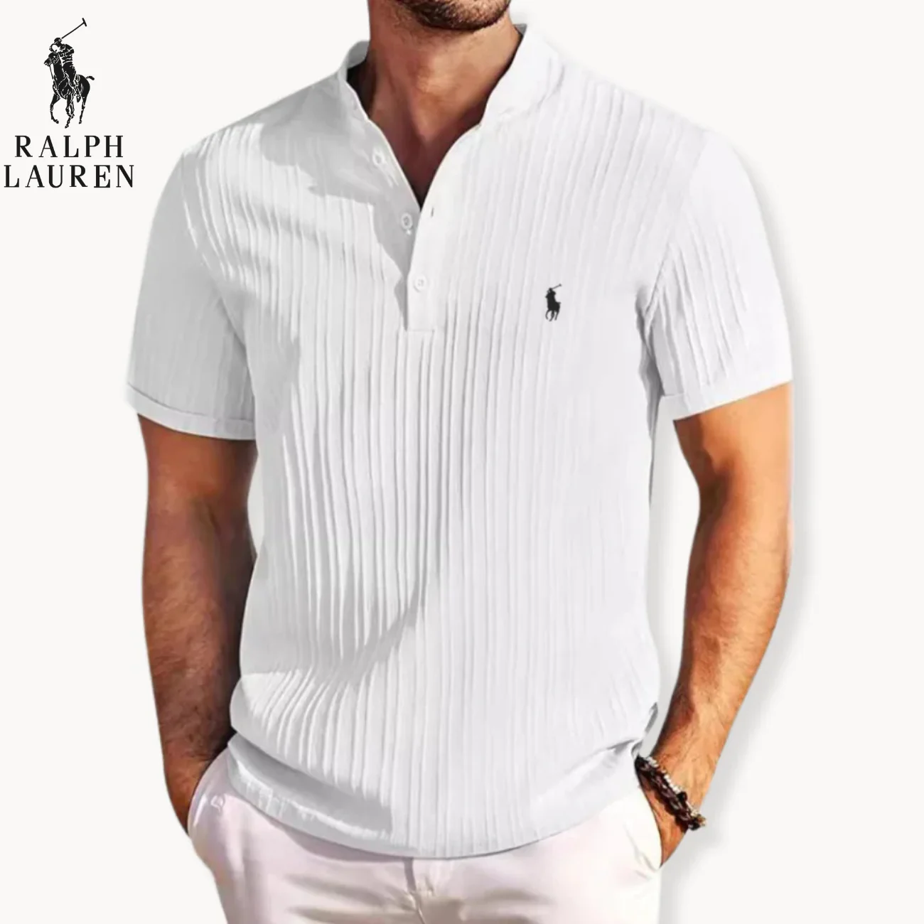 2026 Ribbed Henley Shirt || Clearance Sale - Image 2