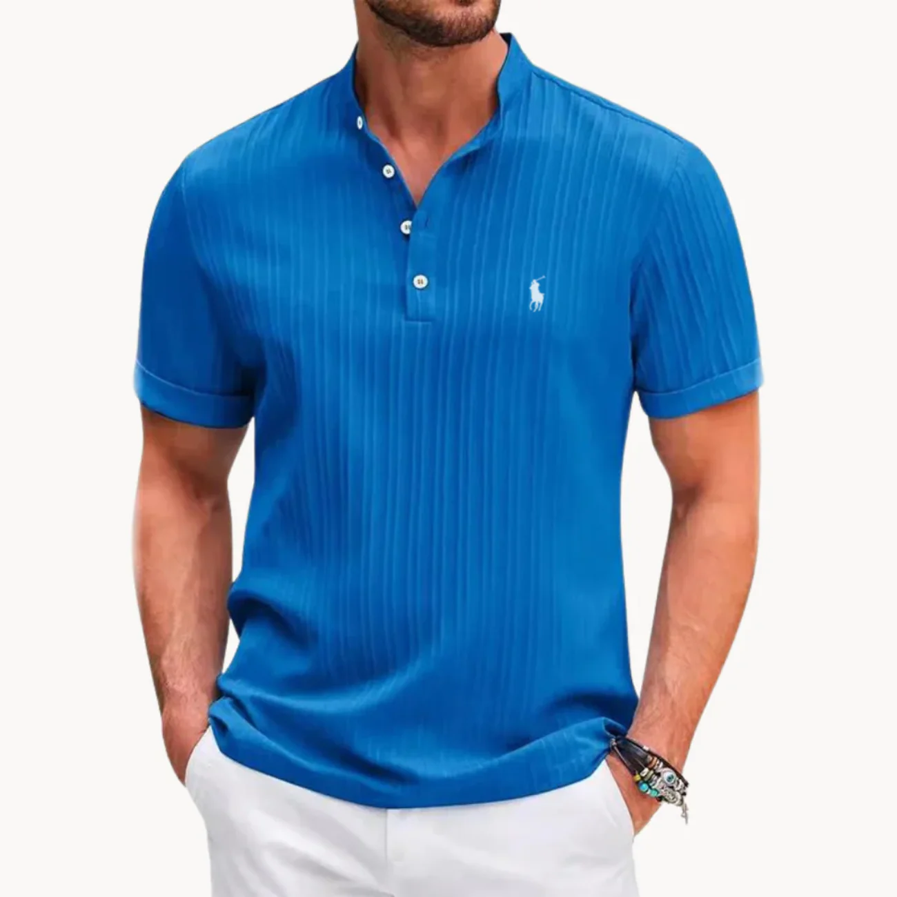 2026 Ribbed Henley Shirt - Clearance Sale - Image 5