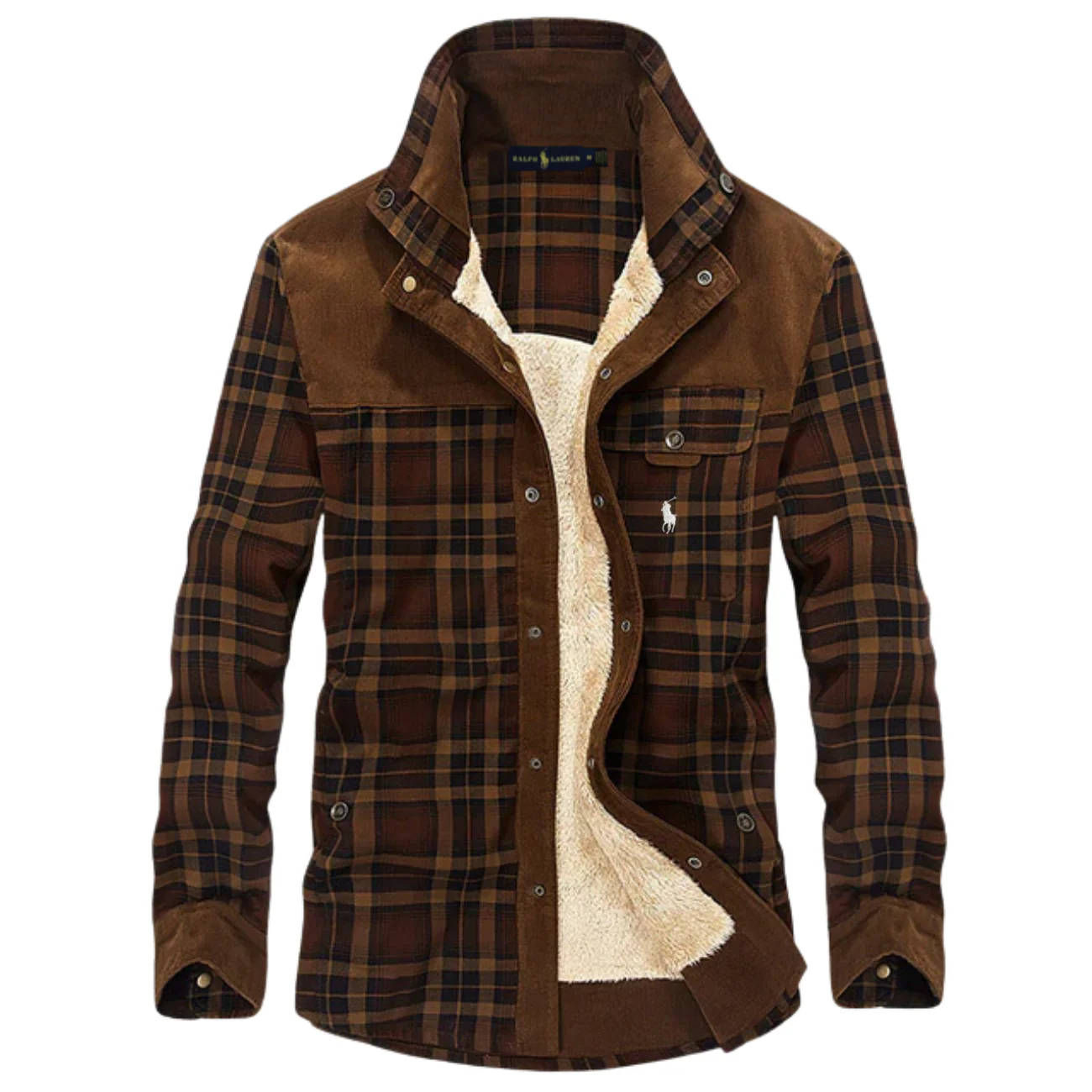 2026 Sherpa-Lined Plaid Field Jacket - Clearance Sale